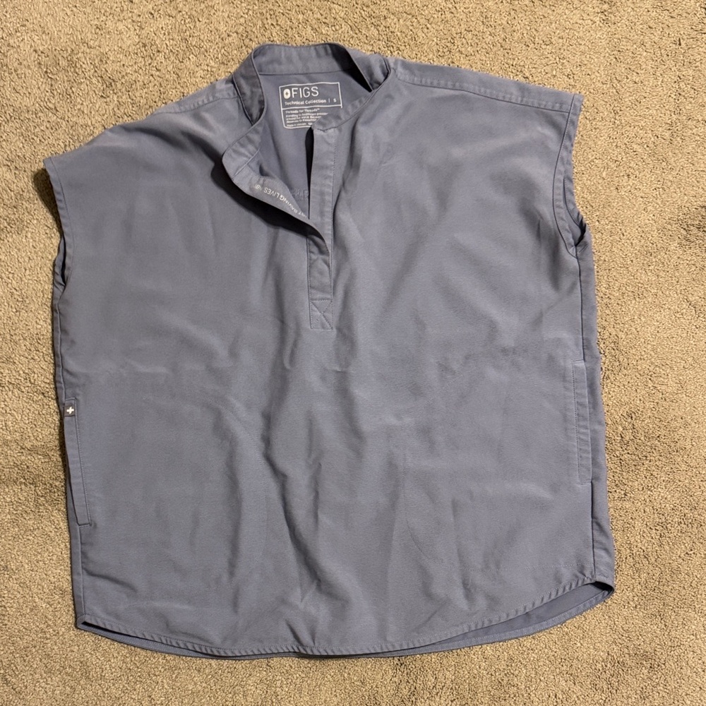 Figs Technical Collection Light blue  Gray Top